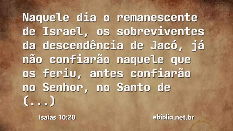 Isaías 10:20