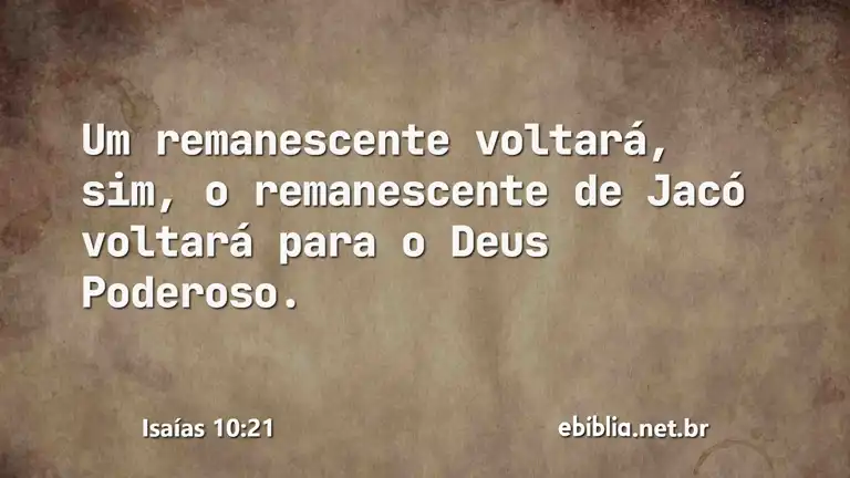 Isaías 10:21