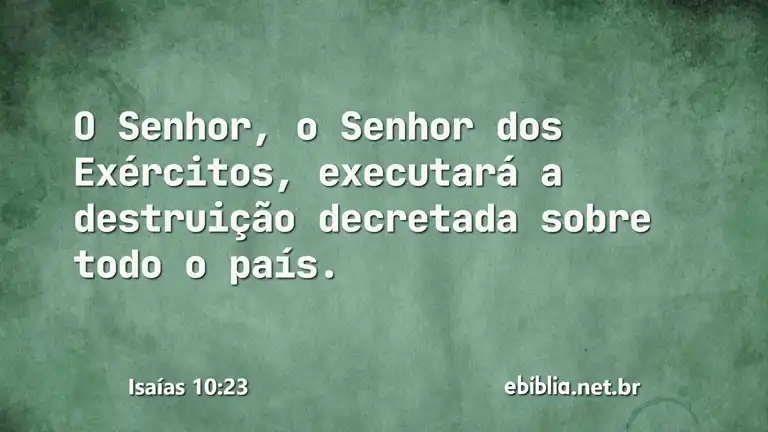 Isaías 10:23