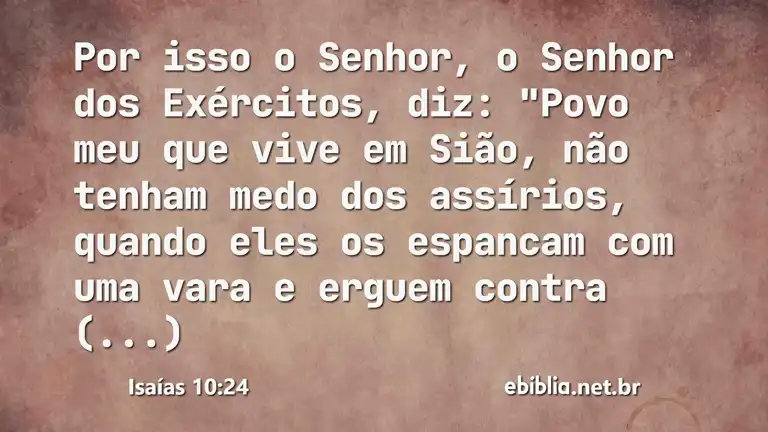 Isaías 10:24