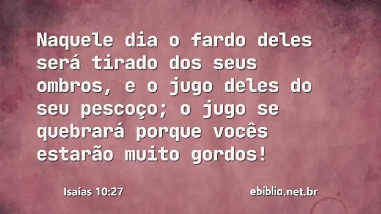 Isaías 10:27