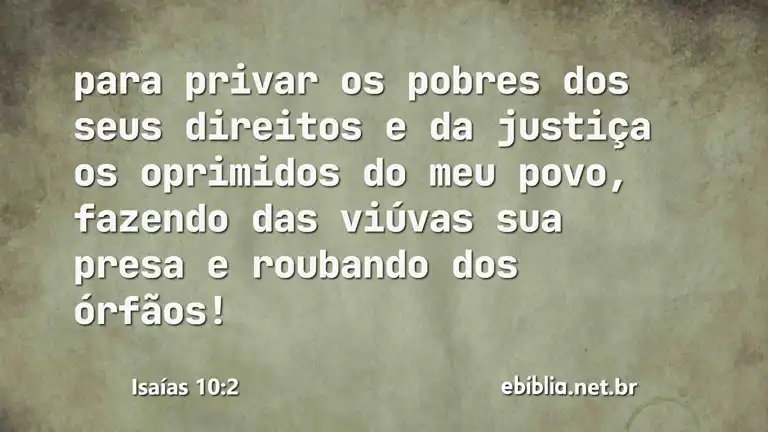 Isaías 10:2