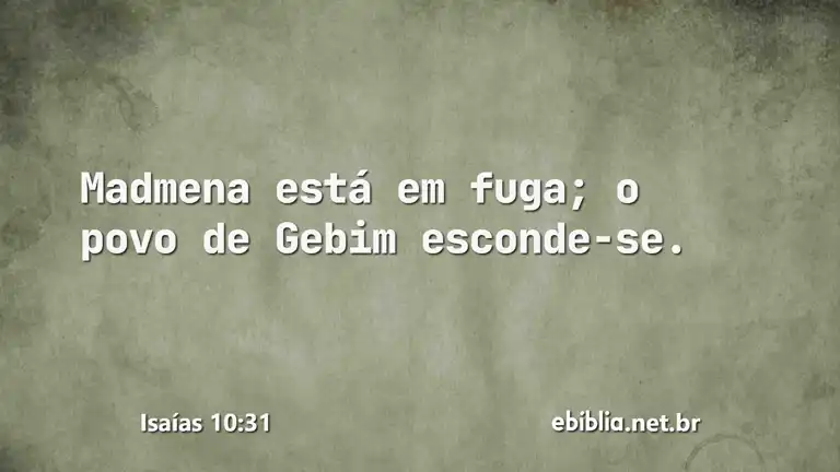 Isaías 10:31