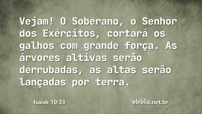 Isaías 10:33