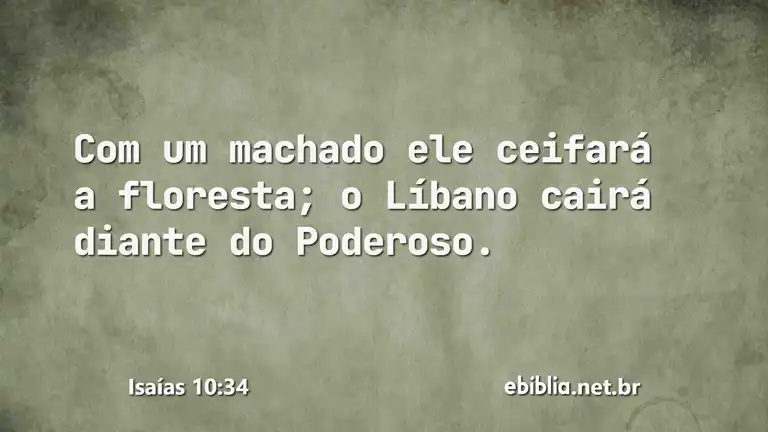 Isaías 10:34