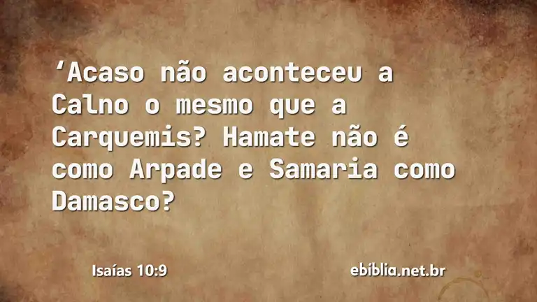 Isaías 10:9