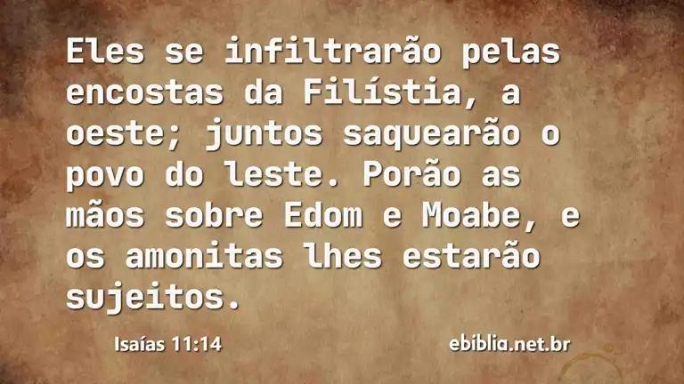 Isaías 11:14