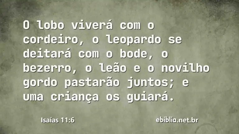 Isaías 11:6