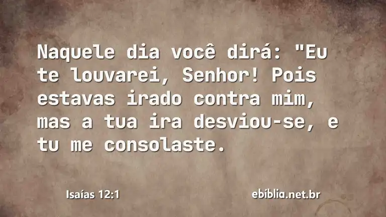 Isaías 12:1