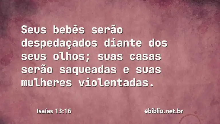 Isaías 13:16