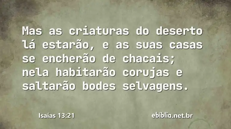 Isaías 13:21