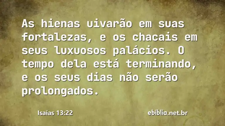 Isaías 13:22