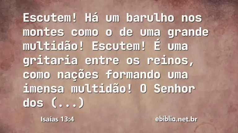 Isaías 13:4