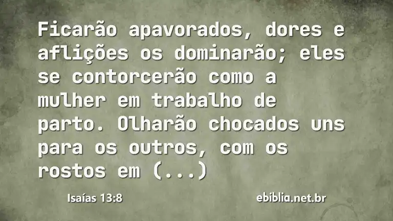 Isaías 13:8