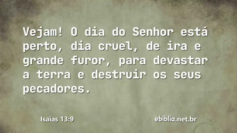 Isaías 13:9