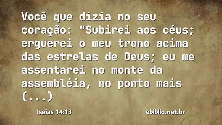 Isaías 14:13