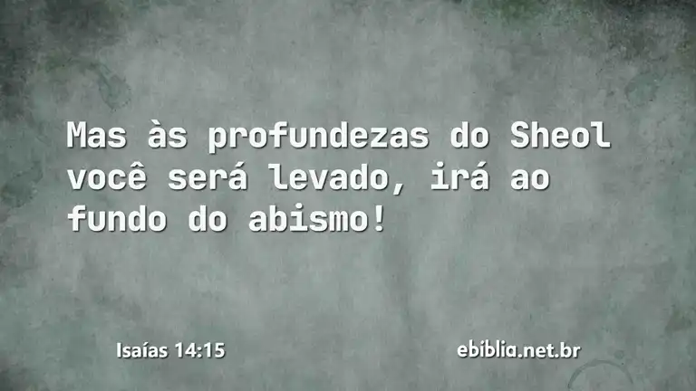 Isaías 14:15