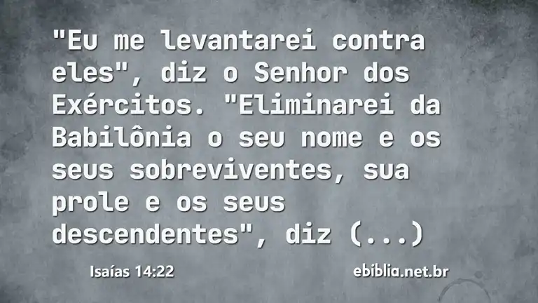 Isaías 14:22