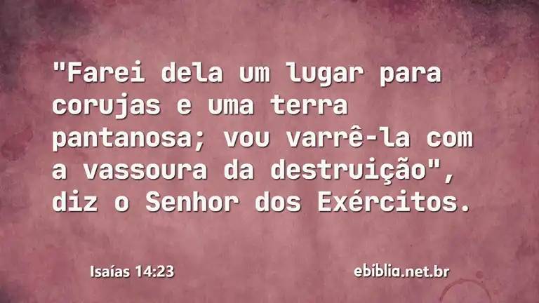 Isaías 14:23