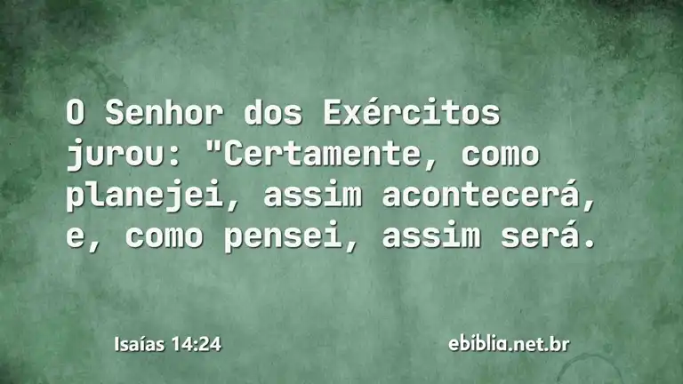 Isaías 14:24