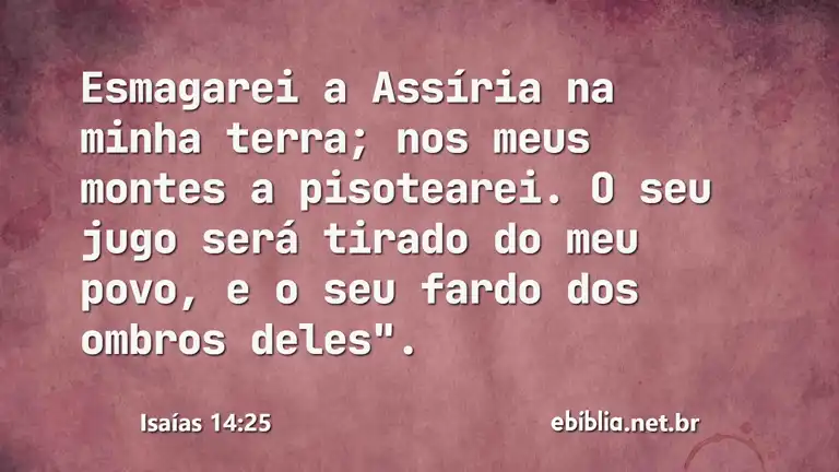 Isaías 14:25