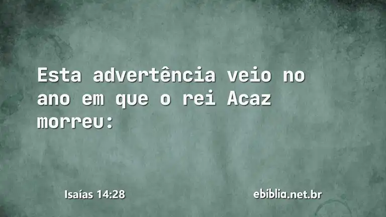 Isaías 14:28