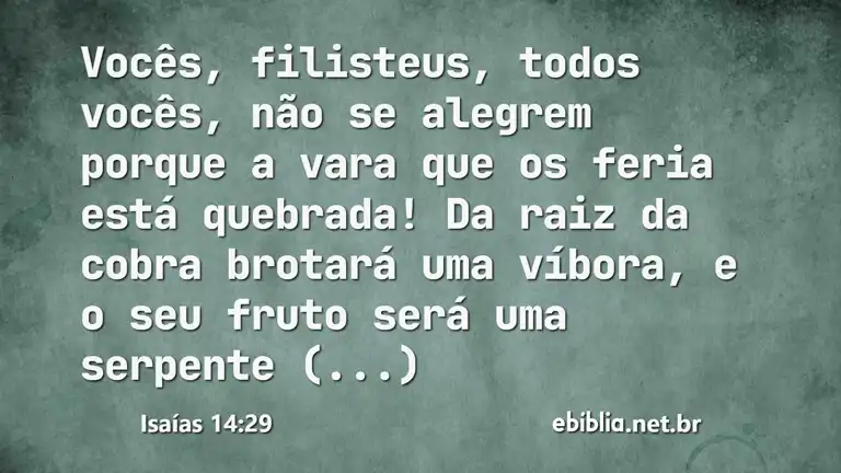 Isaías 14:29