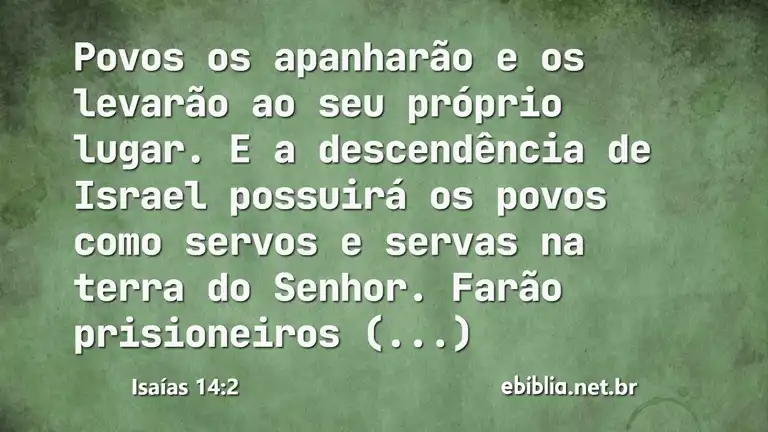 Isaías 14:2