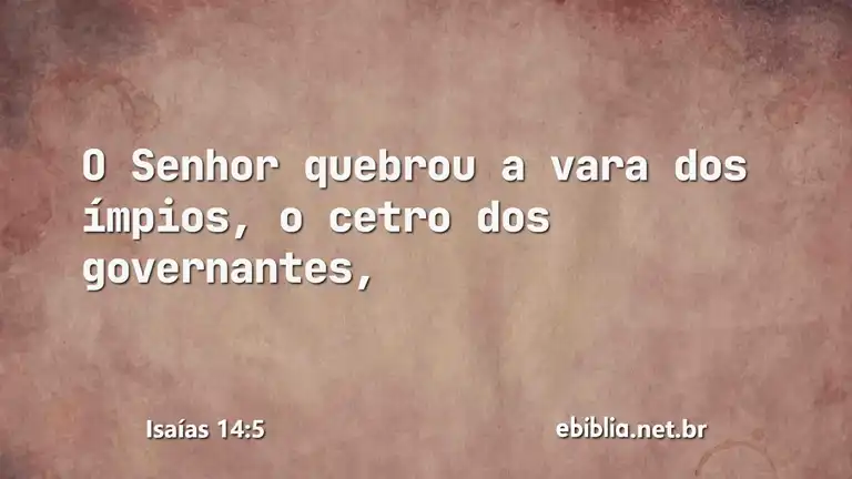 Isaías 14:5