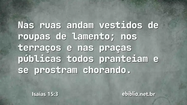 Isaías 15:3