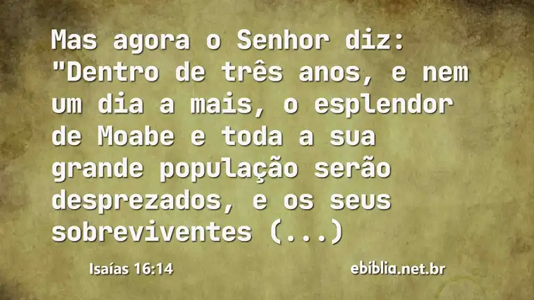 Isaías 16:14