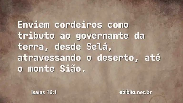 Isaías 16:1