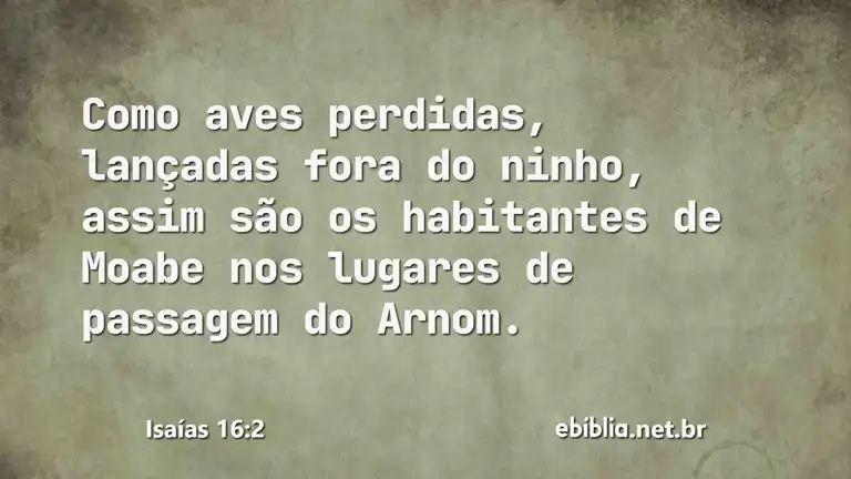 Isaías 16:2