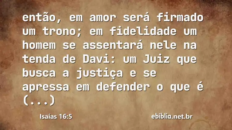 Isaías 16:5