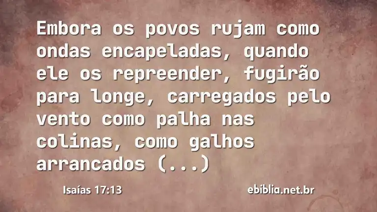 Isaías 17:13