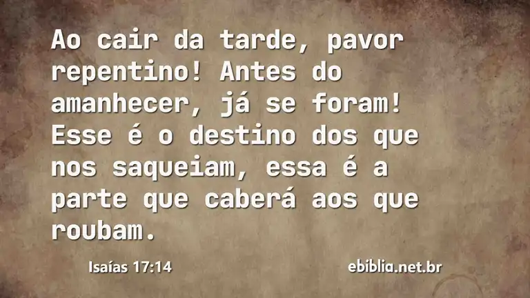 Isaías 17:14