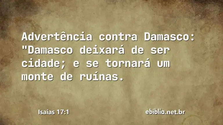 Isaías 17:1