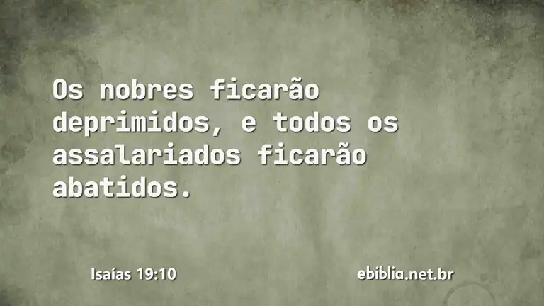 Isaías 19:10