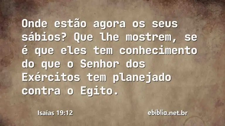 Isaías 19:12