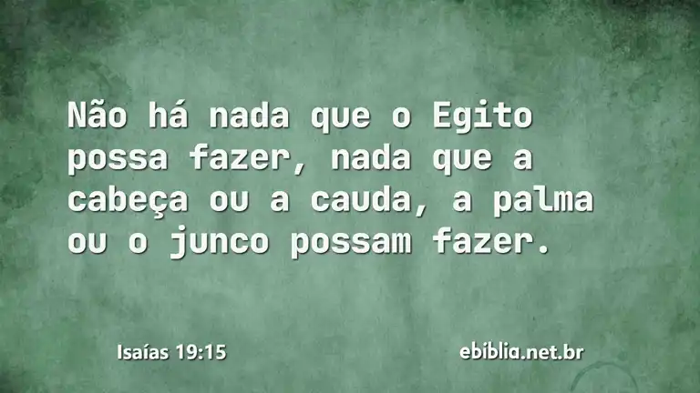 Isaías 19:15