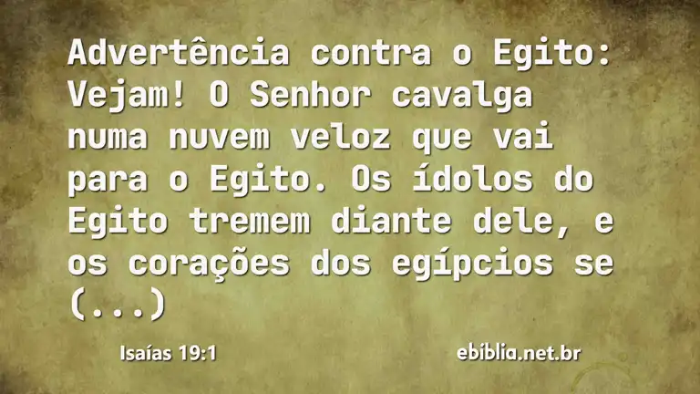 Isaías 19:1