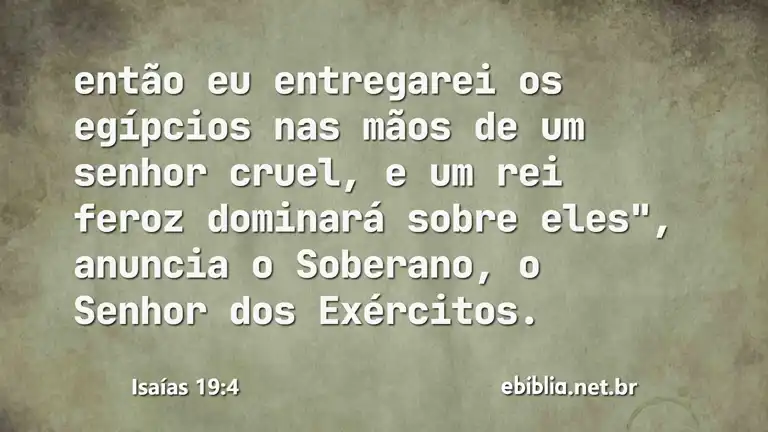 Isaías 19:4