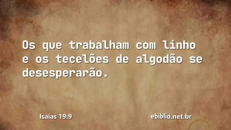 Isaías 19:9