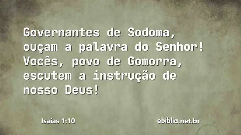 Isaías 1:10