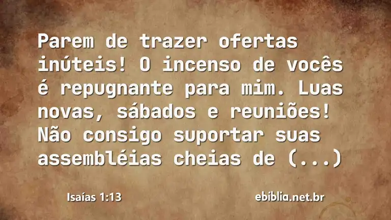 Isaías 1:13