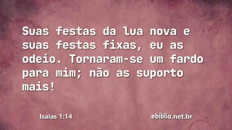 Isaías 1:14