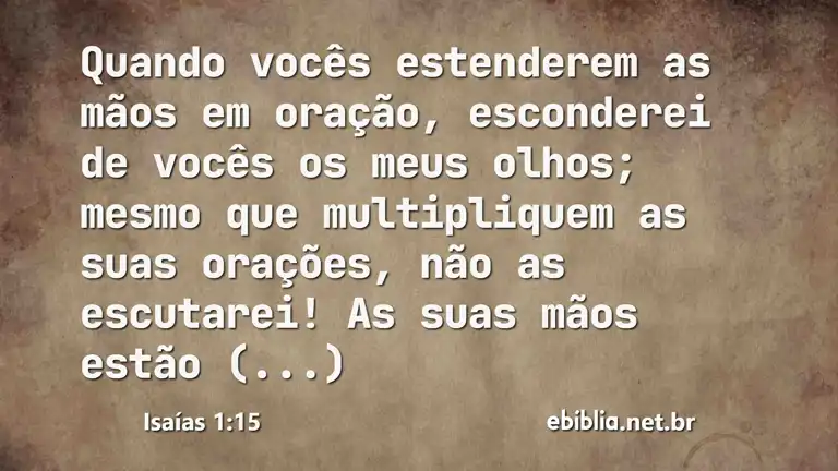 Isaías 1:15