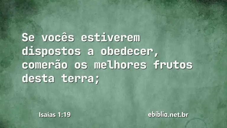 Isaías 1:19