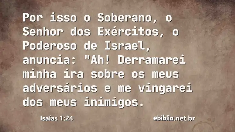 Isaías 1:24