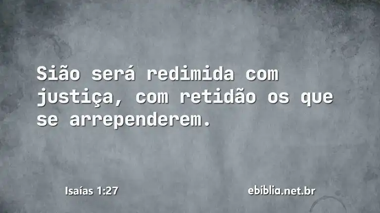 Isaías 1:27